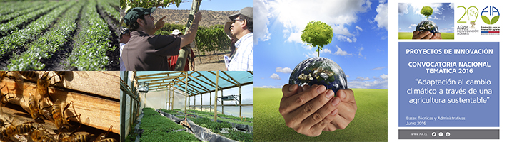 Convocatoria Nacional Temática 2016 Adaptación al cambio climático a través de una agricultura sustentable
