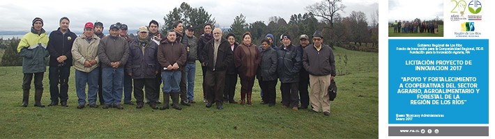 Licitación  “Apoyo y fortalecimiento a cooperativas del sector agrario, agroalimentario y forestal de la Región de Los Ríos”
