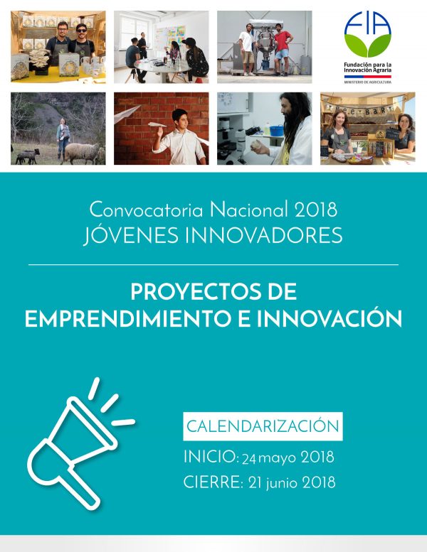 Convocatoria Nacional 2018 Proyectos de Emprendimiento Innovador Jóvenes innovadores.