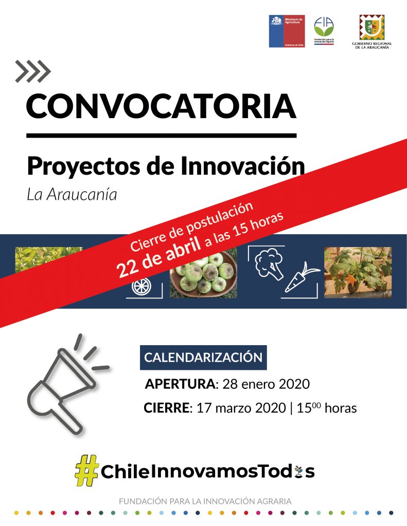 Concurso Regional Proyectos de Innovación Araucanía 2020