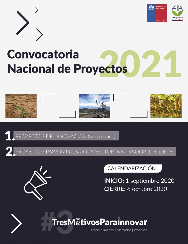 Convocatoria Nacional de Proyectos 2020-2021