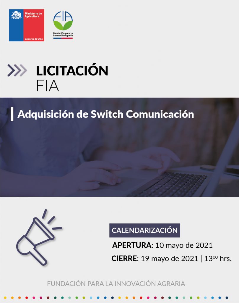 Adquisición de Switch Comunicación