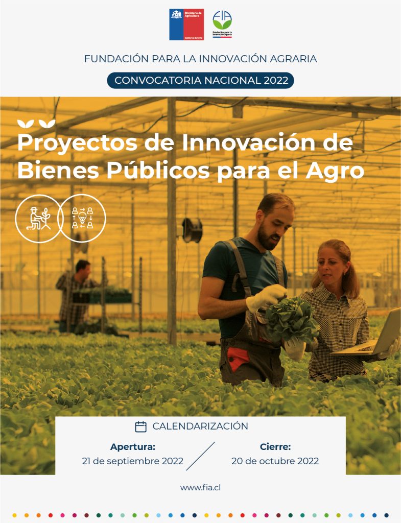 Proyectos de Innovación de Bienes Públicos para el Agro.