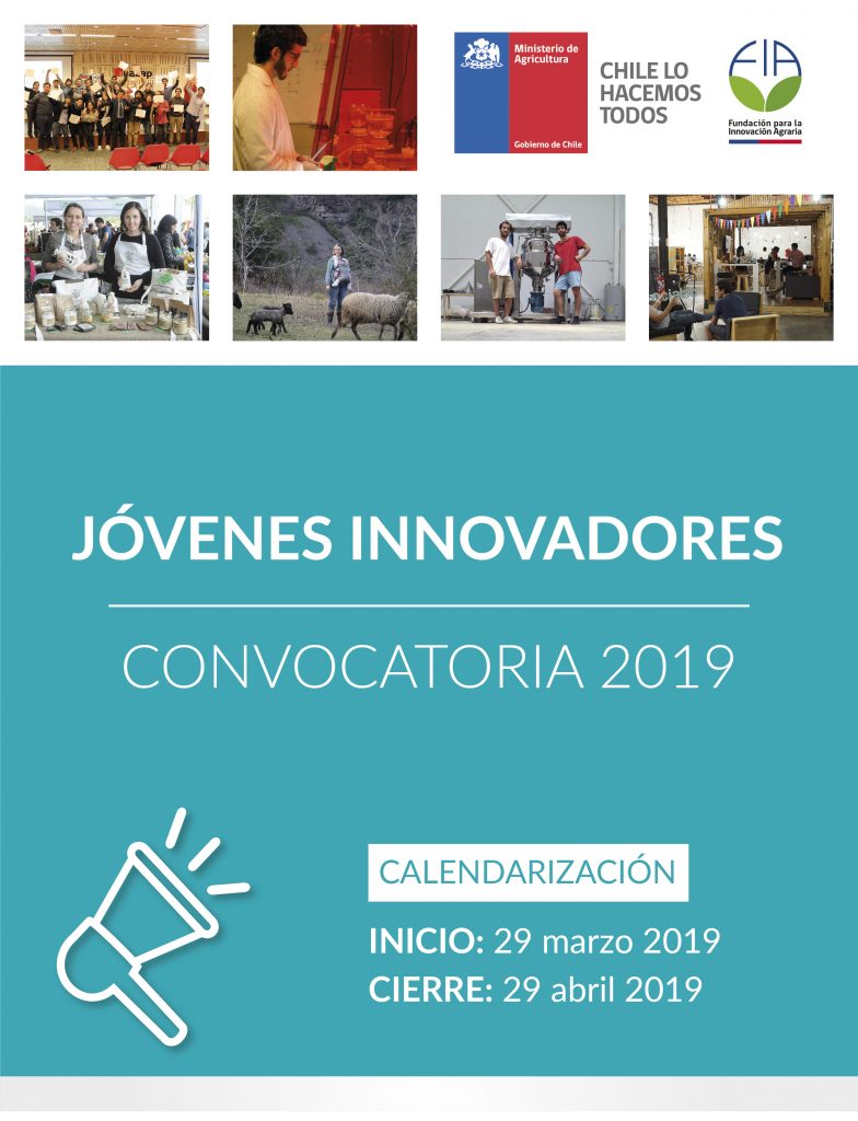 Convocatoria Nacional 2019 Proyectos de Emprendimiento Innovador Jóvenes innovadores