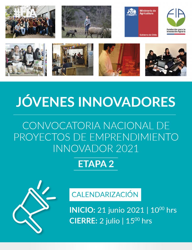 Convocatoria Nacional Jóvenes innovadores 2021  2da Etapa