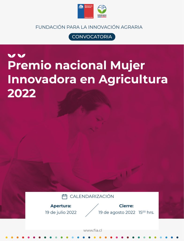 Premio Nacional Mujer Innovadora en Agricultura 2022