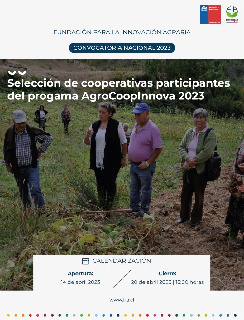 Selección de cooperativas participantes del programa AgroCoopInnova 2023 (2da apertura)