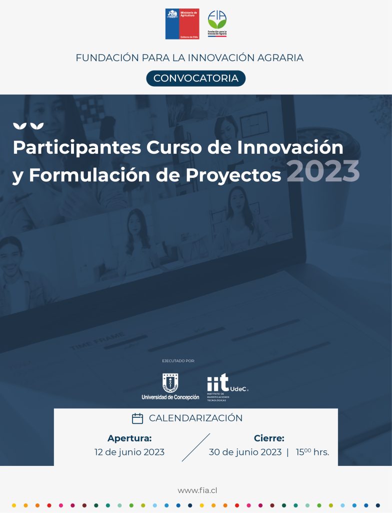 Participantes Curso de Innovación y Formulación de Proyectos.