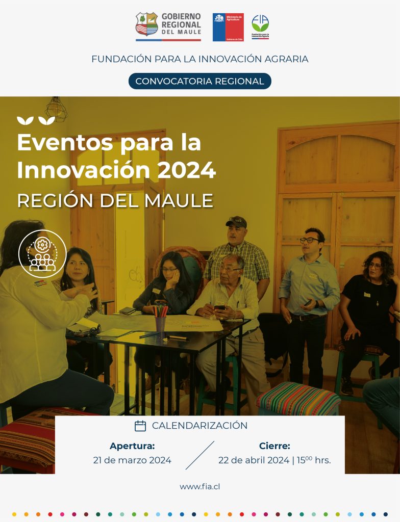 Eventos de innovación para la Región del Maule 2024.