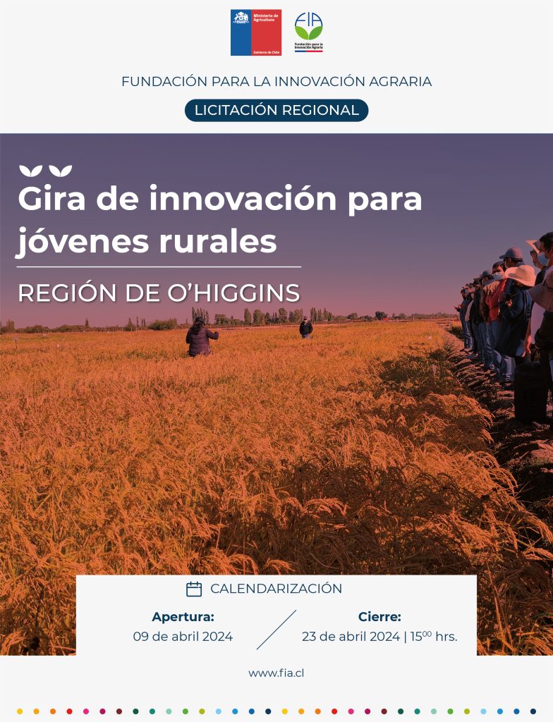 Gira de innovación para jóvenes rurales de la Región de O’Higgins 2024.