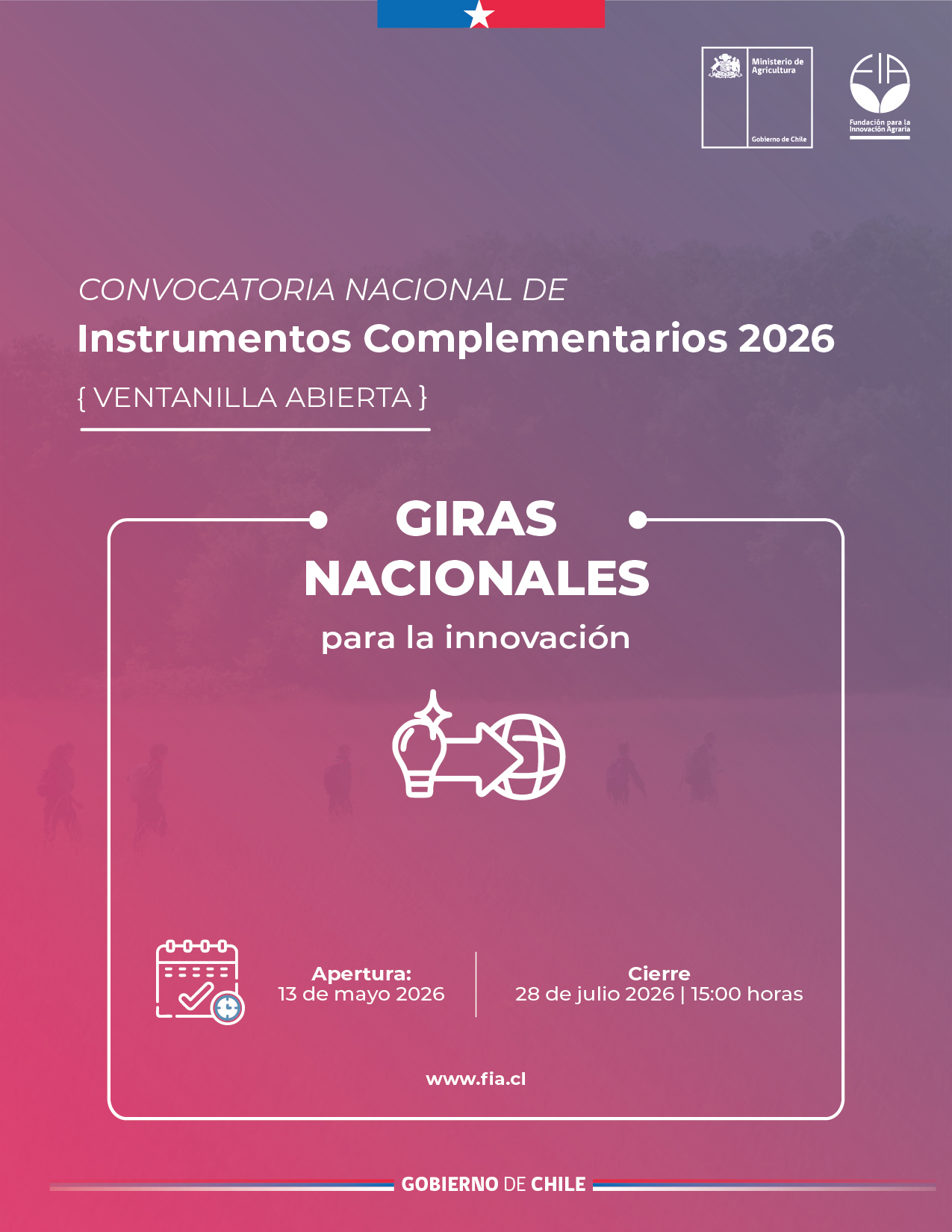 Giras nacionales para la innovación 2026. Ventanilla Abierta