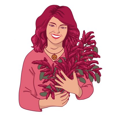 13 Avatar Lady Amaranto fondo blanco